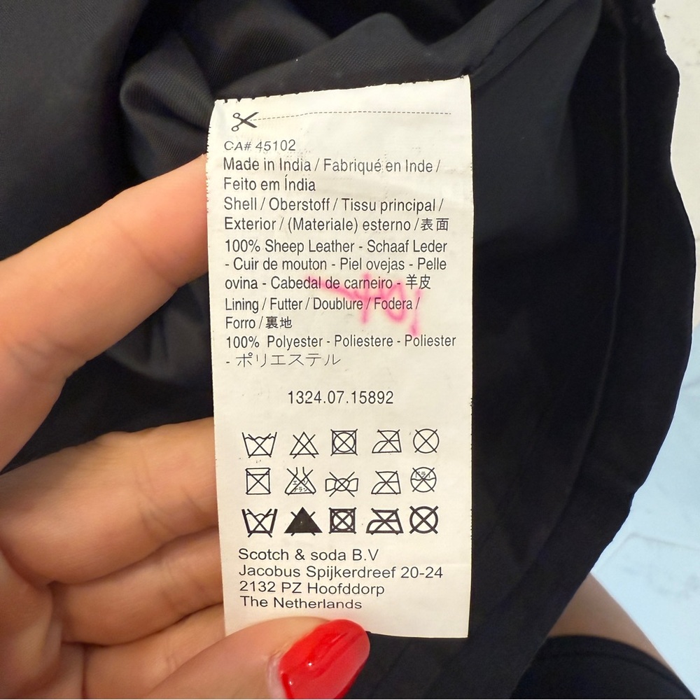 Maison Scotch Leather blouse - Picture 7 of 8